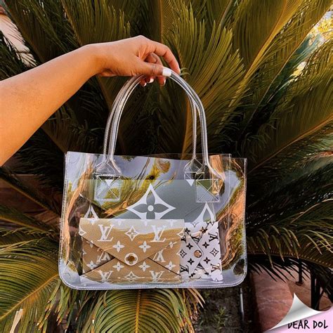 louis vuitton big shopper|Louis Vuitton clear tote.